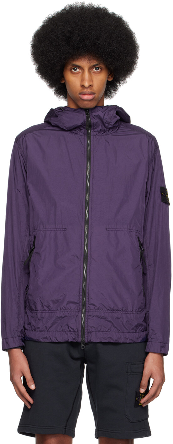 

Пурпурная мятая куртка Stone Island, Фиолетовый