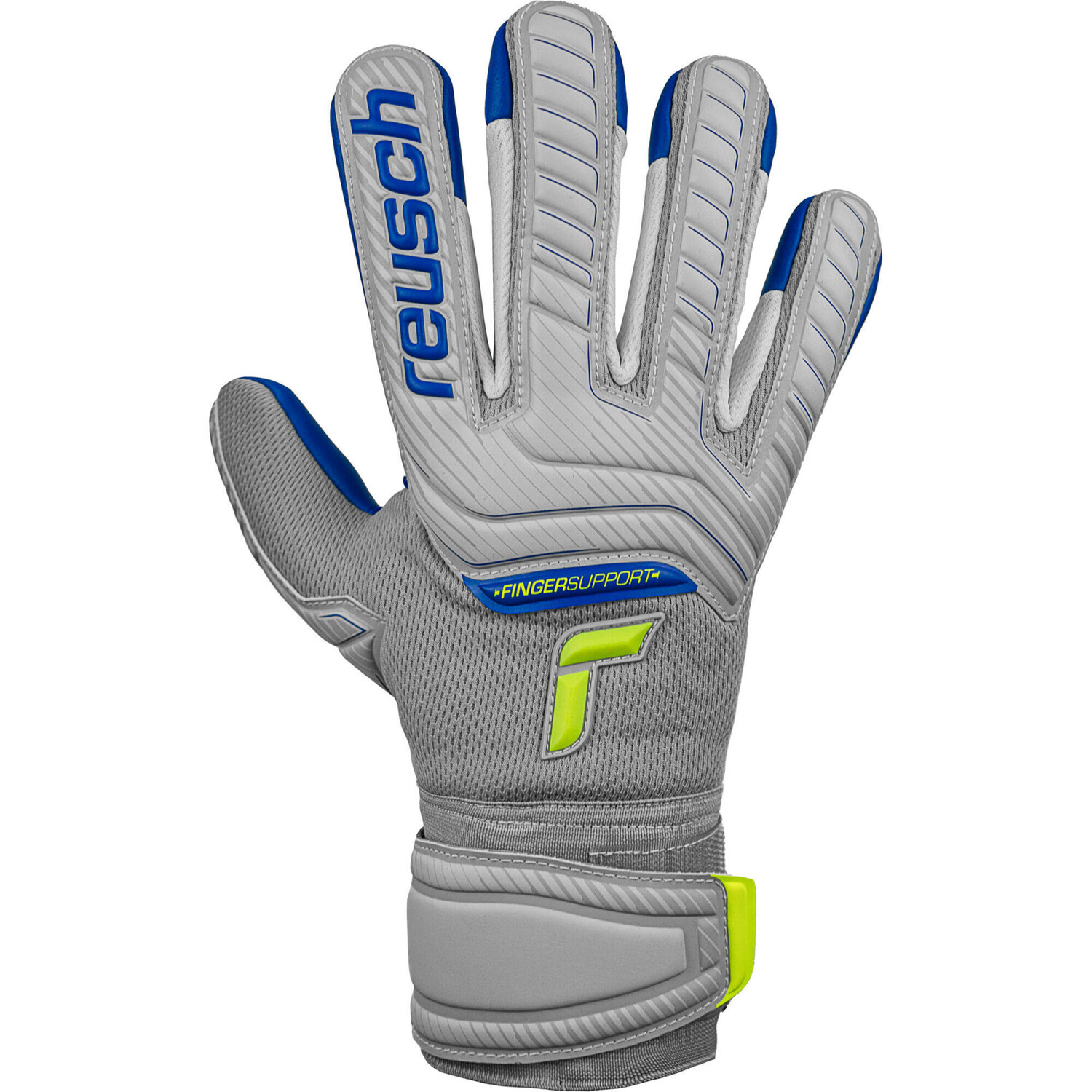 

Вратарские перчатки Reusch Attract Grip Evolution, серый/серо-голубой/серый