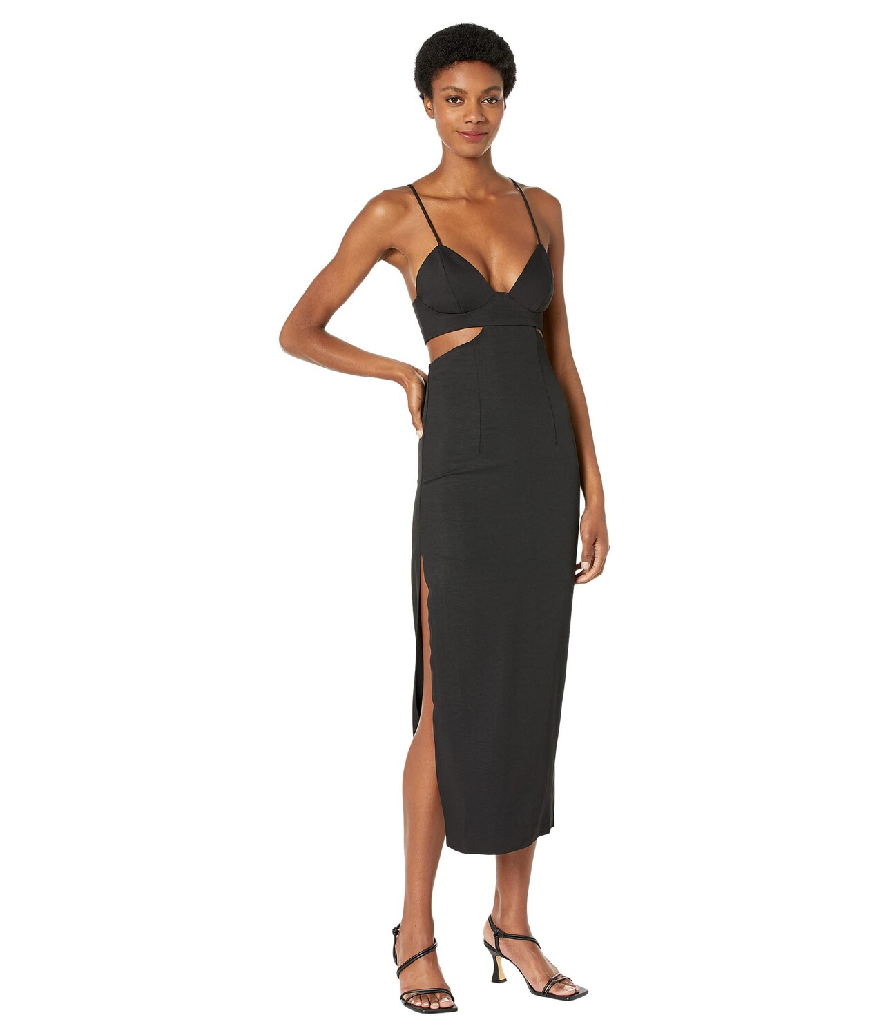

Платье Bardot, Cutout Slit Midi