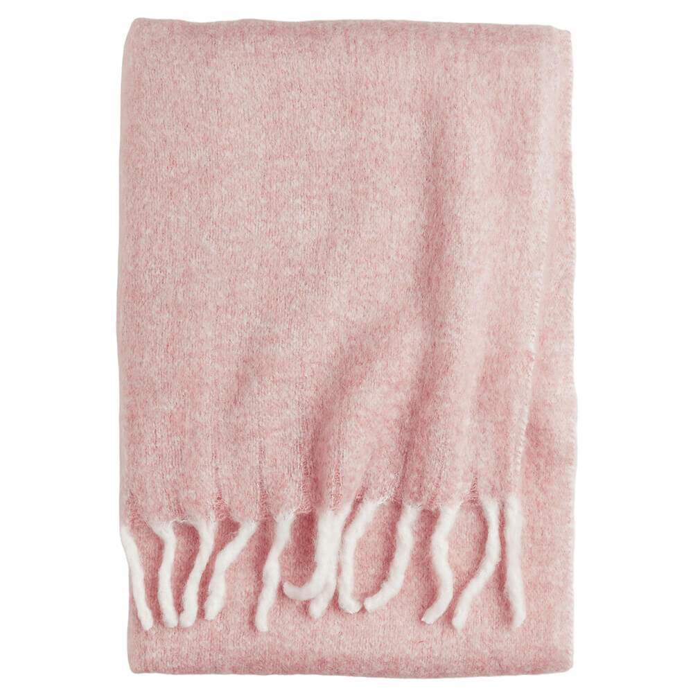 

Плед H&M Home Soft Wool-blend, пудрово-розовый
