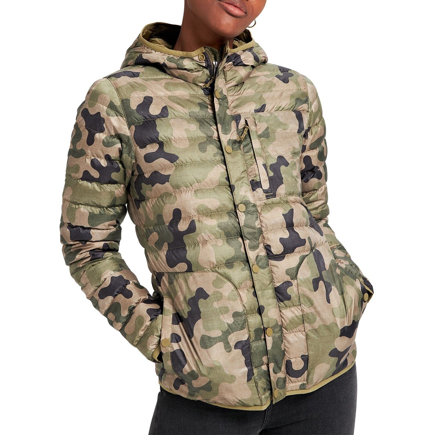 

Пуховик с капюшоном Burton Evergreen, оливковый, Зеленый