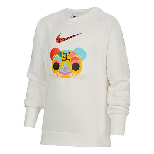

Толстовка Nike CNY New Year's Edition Fleece Stay Warm Round Neck Pullover Boy White, Белый