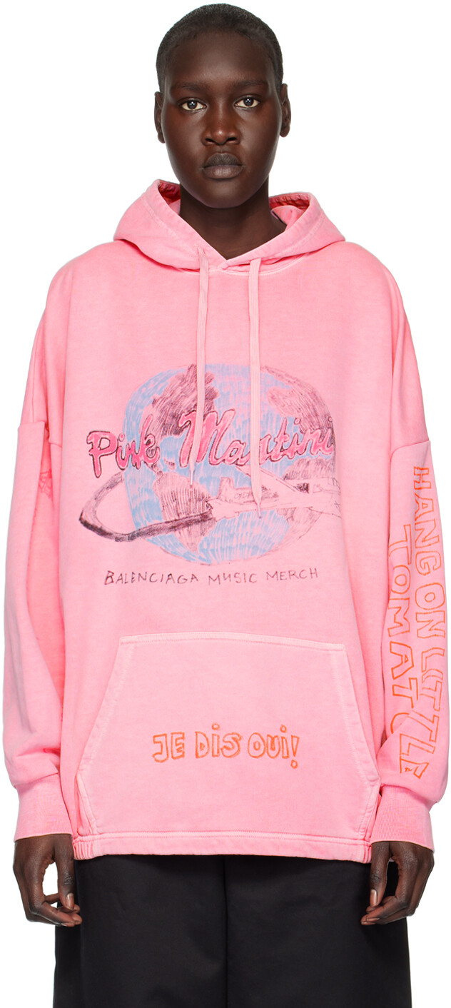 

Розовый Худи Pink Martini Edition Balenciaga