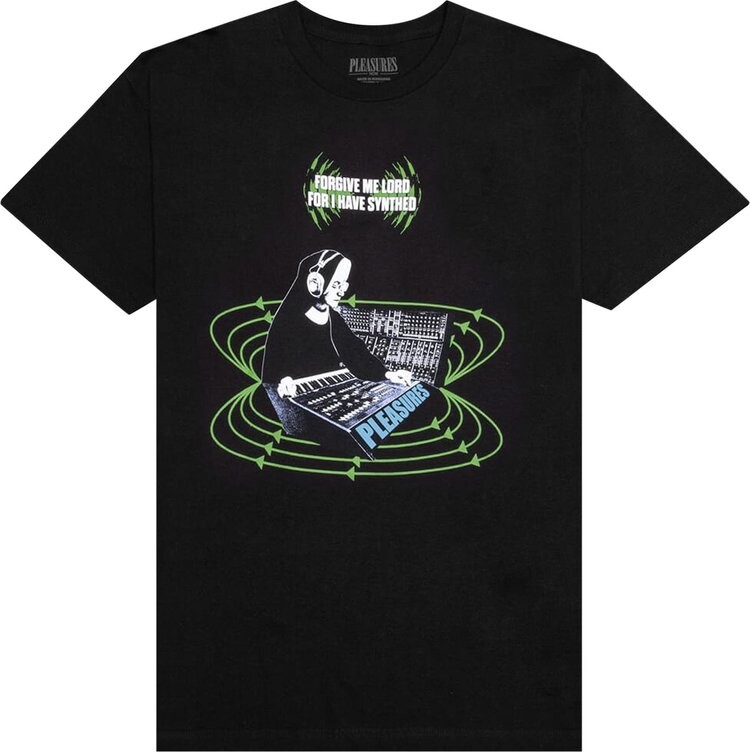 

Футболка Pleasures Synth T-Shirt 'Black', черный