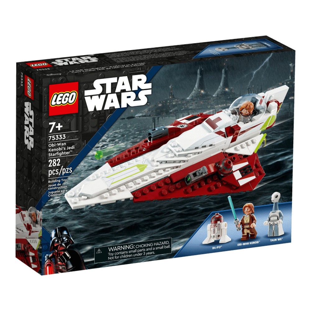 Конструктор LEGO Star Wars 75333 Джедайский истребитель Оби-Вана Кеноби конструктор lego star wars 75333 obi wan kenobi s jedi starfighter джедайский истребитель оби вана кеноби 282 дет