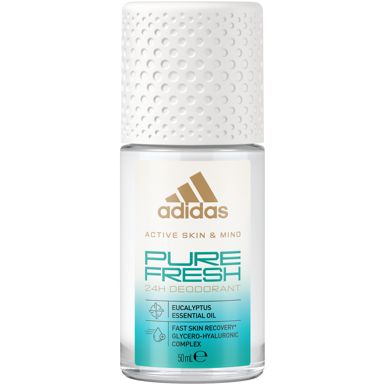 Adidas Active Skin&Mind Pure Fresh шариковый дезодорант унисекс, 50 ​​мл - фото