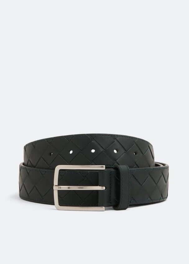 

Ремень BOTTEGA VENETA Intrecciato belt, зеленый
