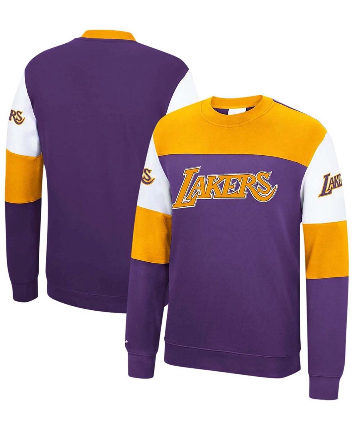 

Мужская фиолетовая флисовая толстовка los angeles lakers perfect season Mitchell & Ness, фиолетовый