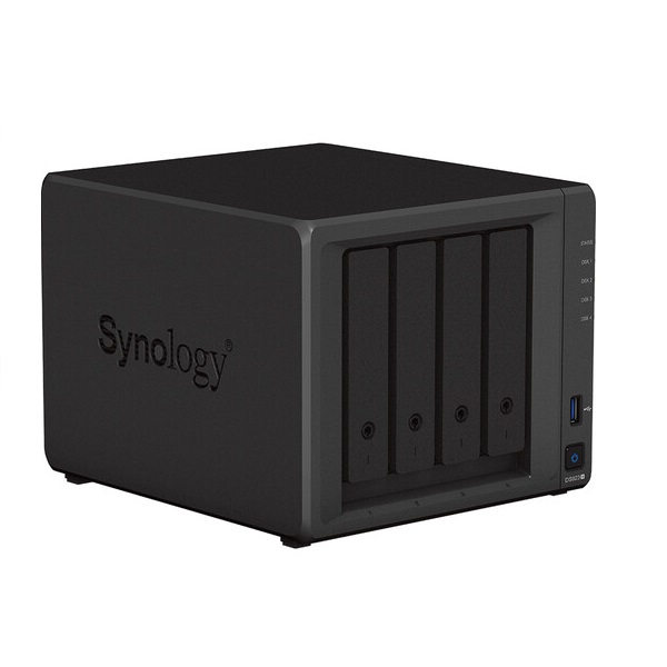 Сетевое хранилище Synology 48Тб DS923+ NAS с 4 отсеками c 4 дисками (4x12Тб), черный synology m2d20 сетевое хранилище m 2 ssd nvme adapter pcie 3 0x8 m 2 22110 2080