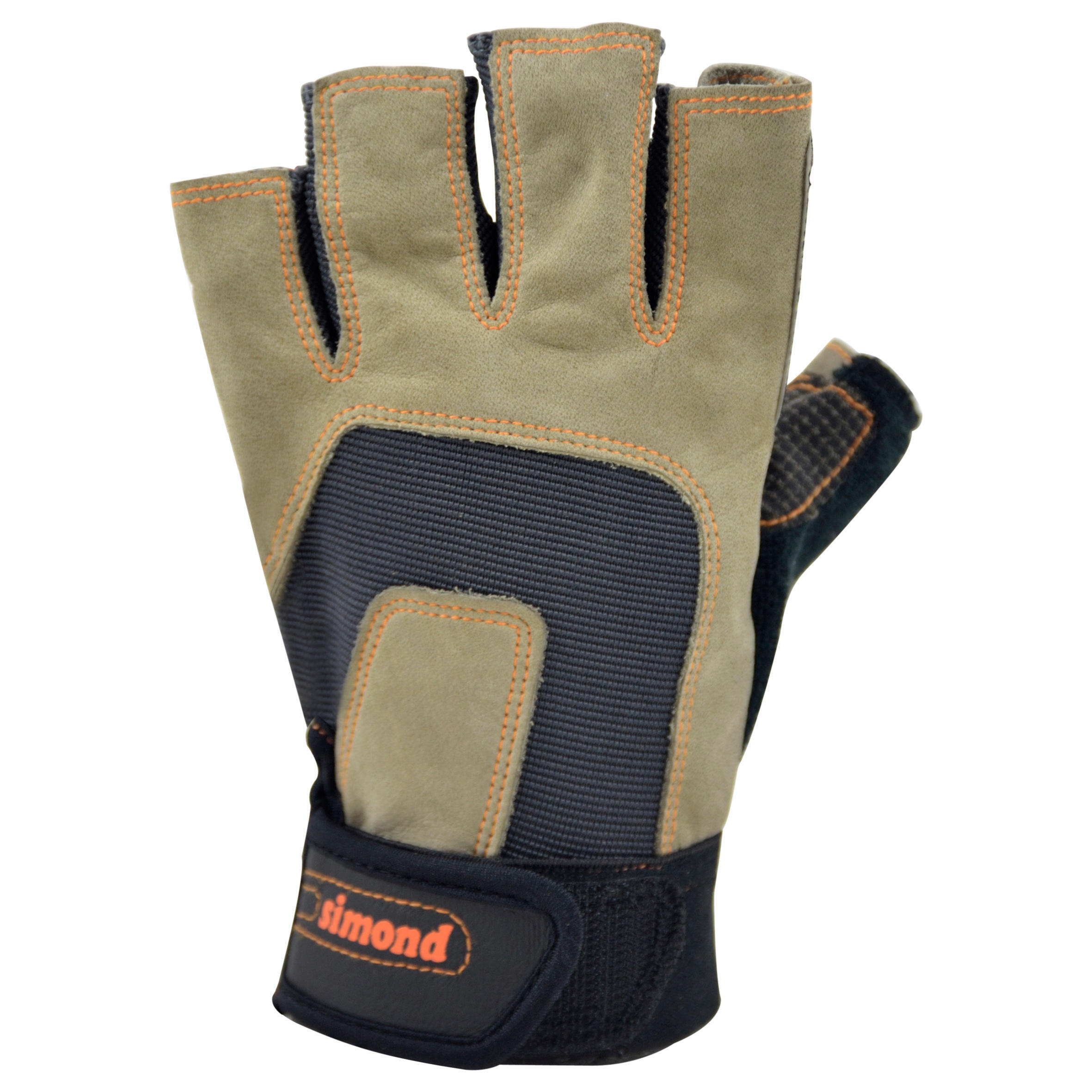 Перчатки Simond страховочные для скалолазания VIA FERRATA, черный / коричневый перчатки sprut коричневый