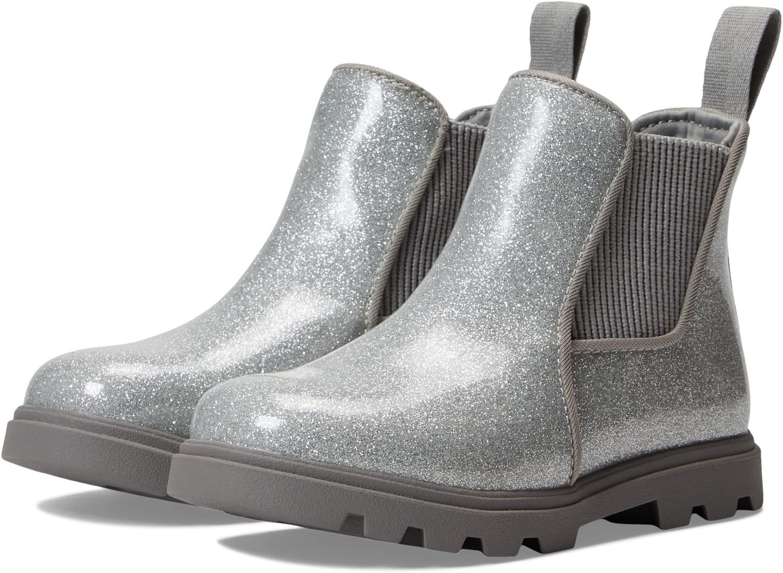 Ботинки Челси Kensington Treklite Native Shoes Kids, цвет Silver Glitter/Pigeon Grey