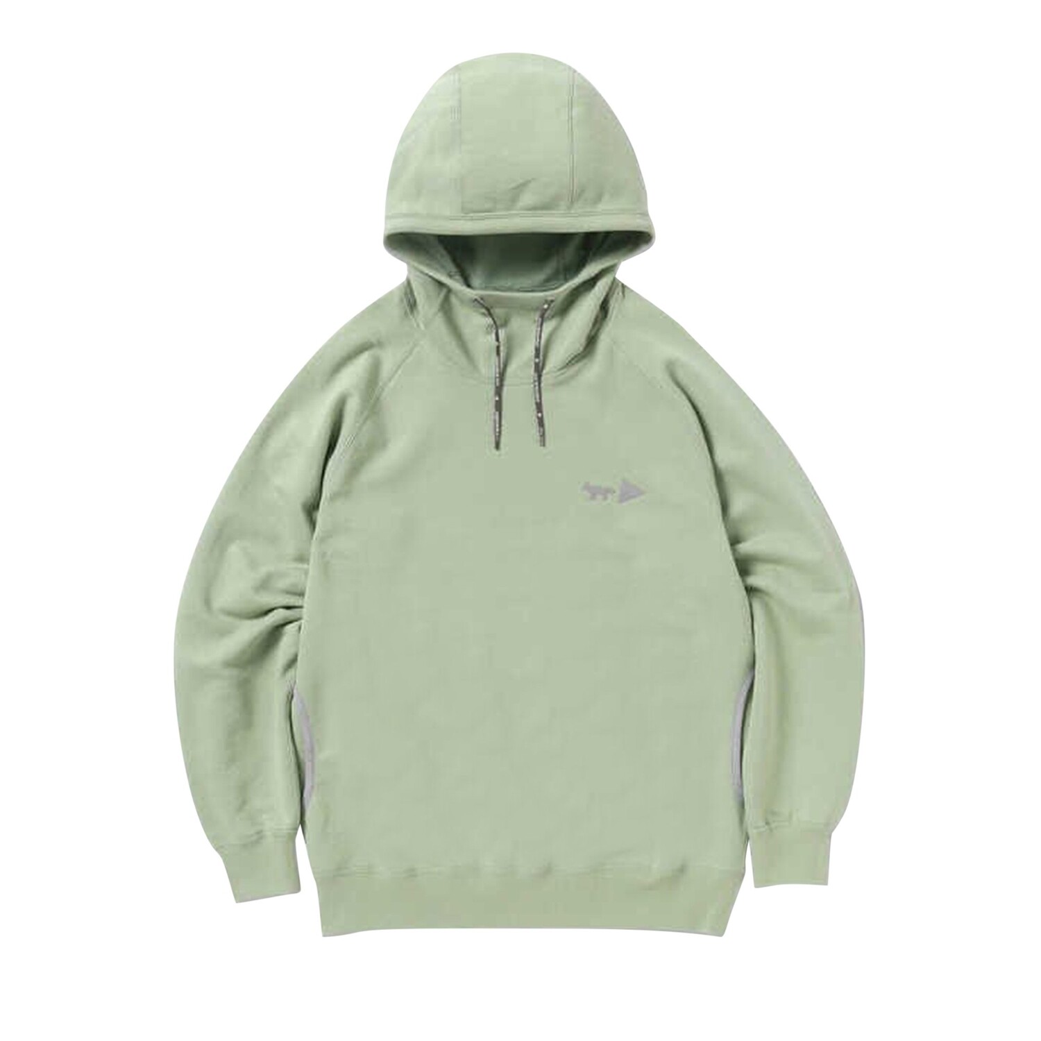 

Толстовка с капюшоном And Wander x Maison Kitsune, цвет Зеленый