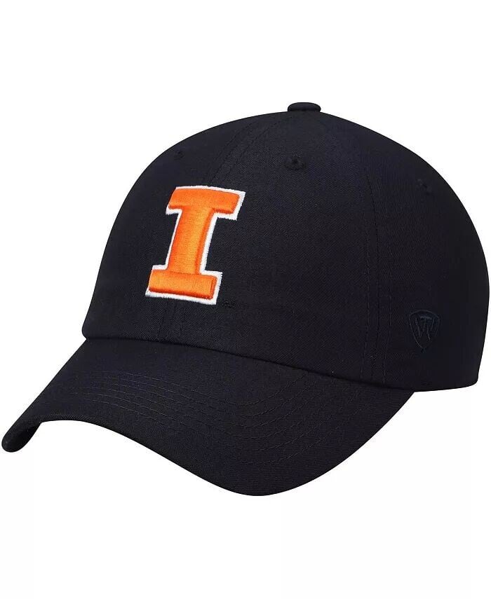 

Мужская темно-синяя регулируемая шляпа с логотипом Illinois Fighting Illini Primary Top Of The World, синий