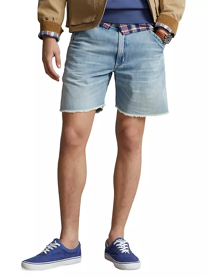 

Джинсовые шорты с необработанными краями Polo Ralph Lauren, цвет wiscasset