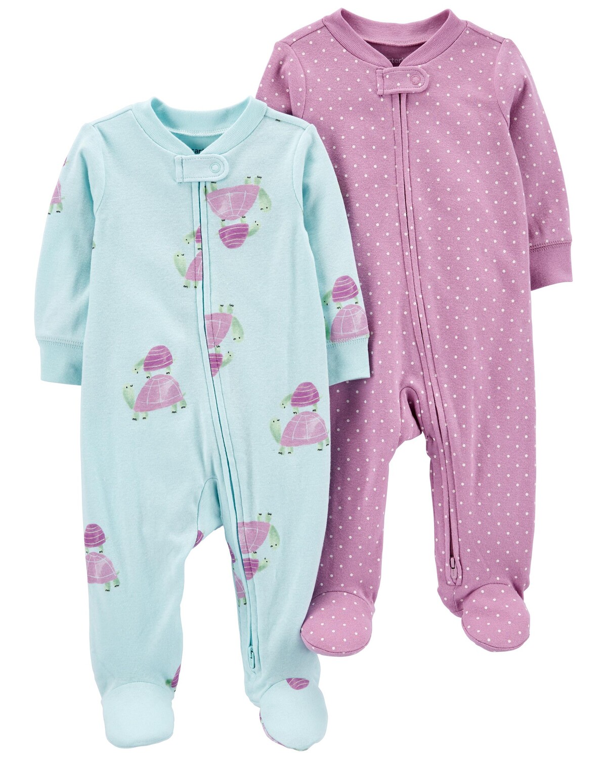 

Baby 2-Pack 2-Way Zip Sleep & Plays Carter's, фиолетовый/синий