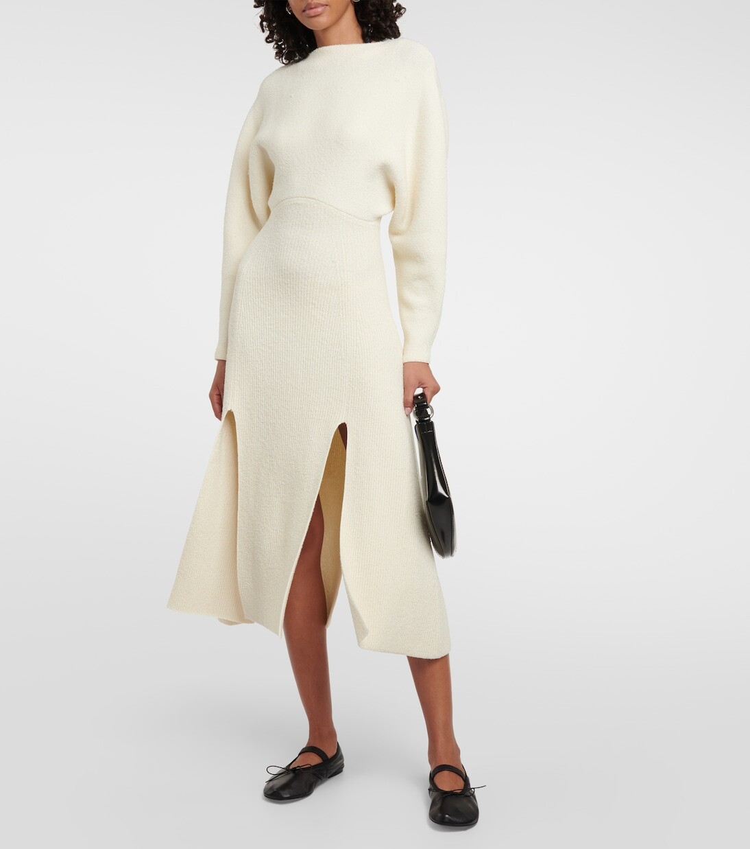 

Кожаные балетки glove mary jane Proenza Schouler, черный