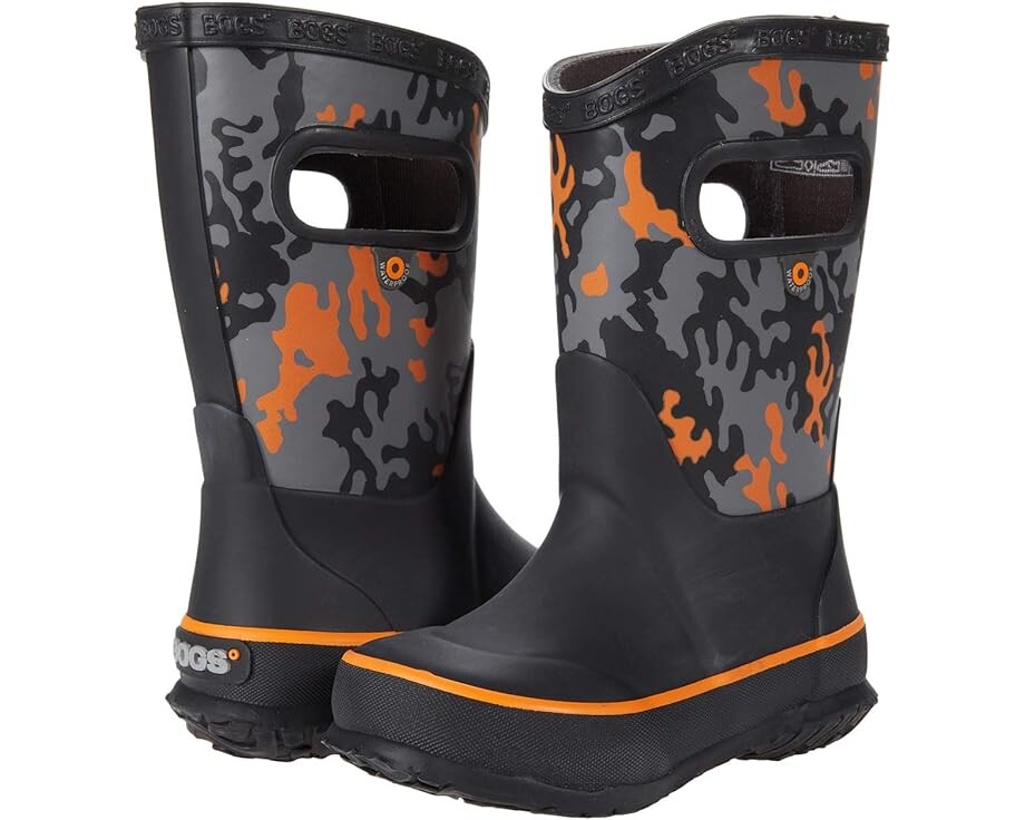 

Ботинки Bogs Rain Boots Neo Camo, черный мульти