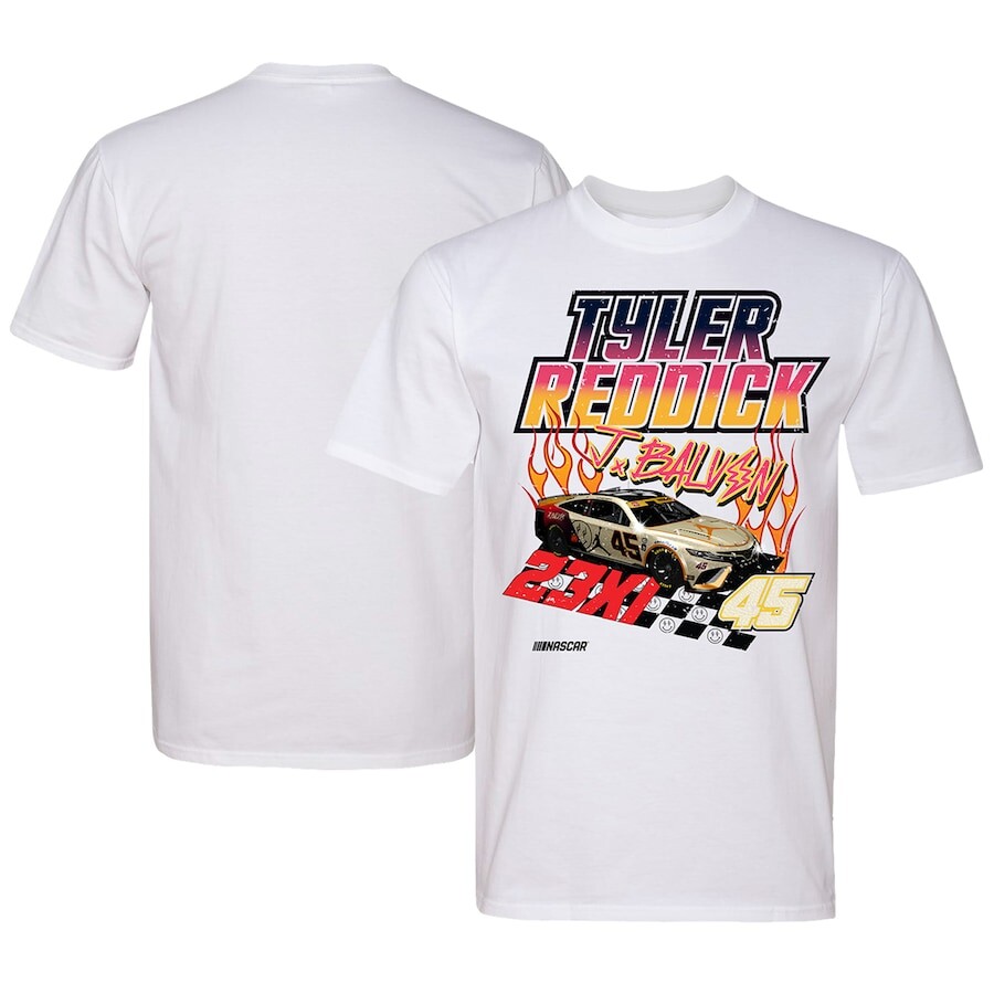 

Футболка с коротким рукавом 23XI Racing Tyler Reddick, белый