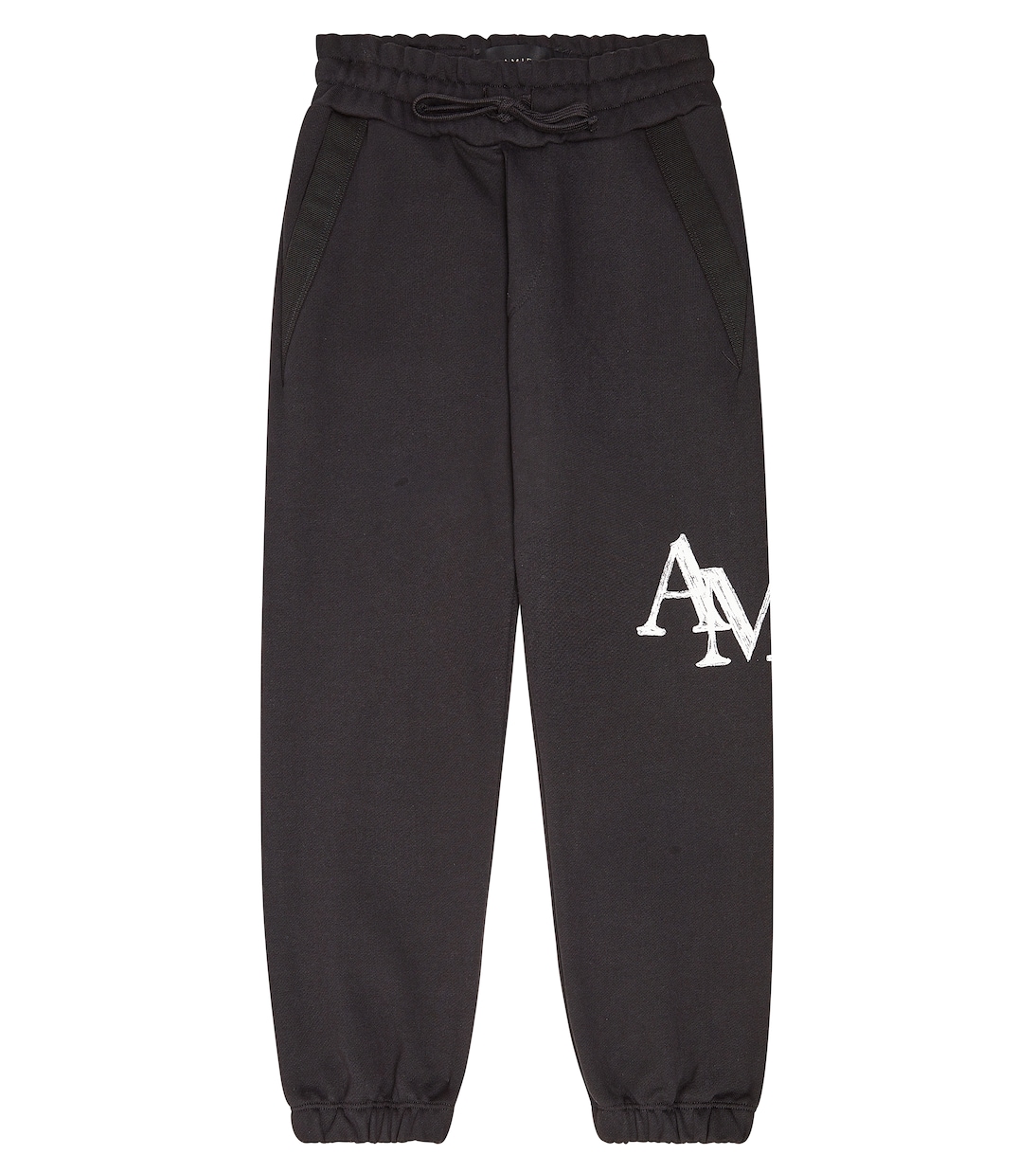 Спортивные брюки из хлопковой махры с логотипом Amiri Kids, черный черный кардиган amiri