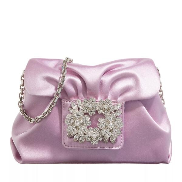 

Сумка bouquet strasse drape micro bag silk Roger Vivier, фиолетовый