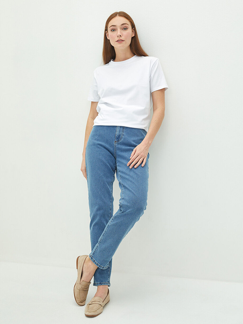 

Женские джинсы Rodeo стандартного кроя с карманами и деталями LCW Modest