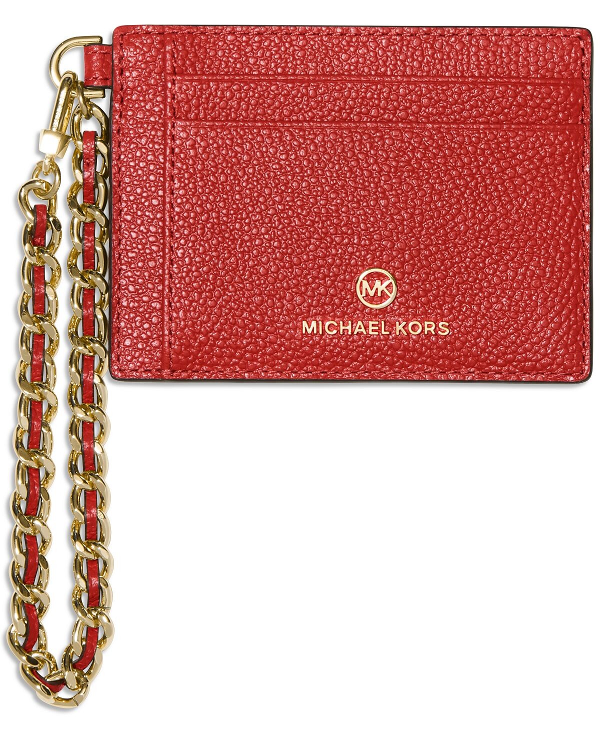 

Маленькая кожаная визитница с цепочкой jet set charm Michael Kors