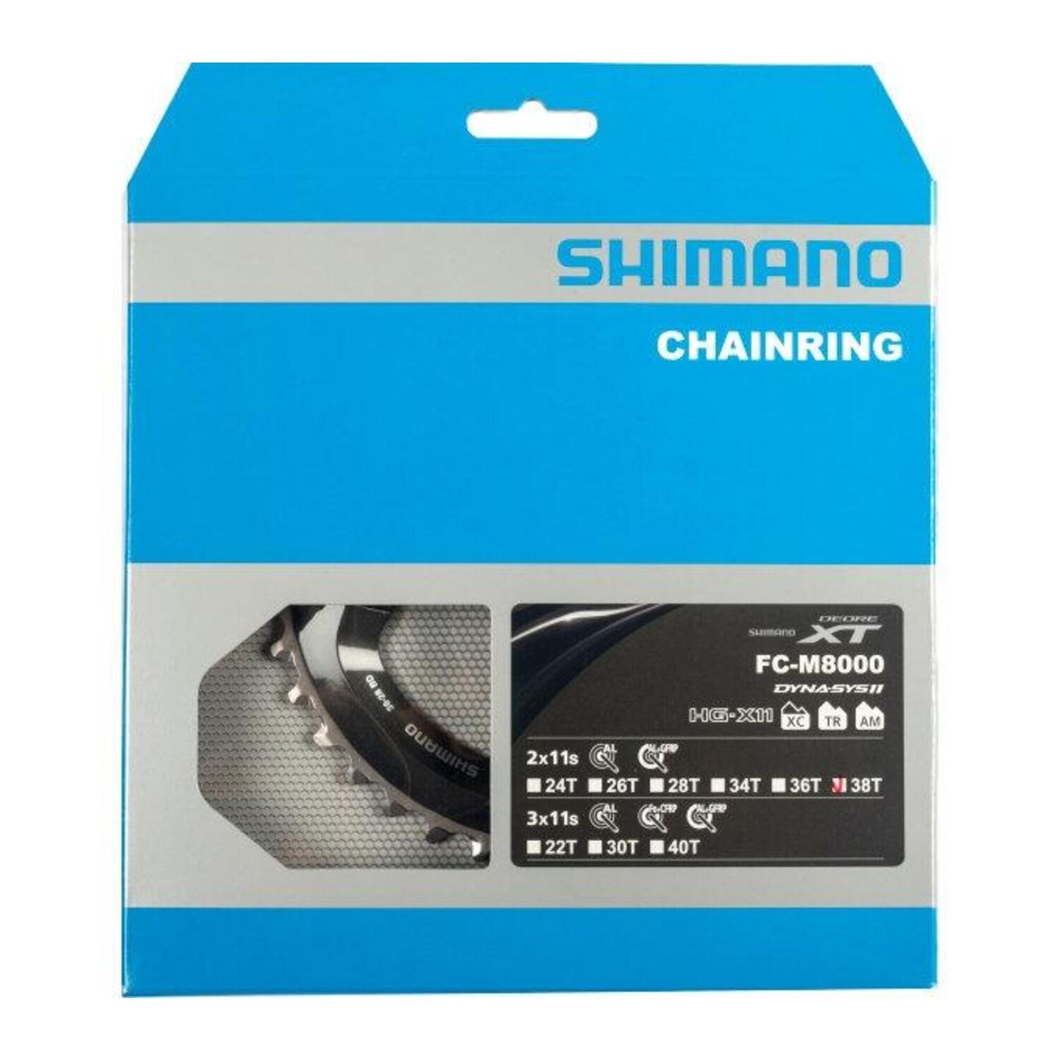 

звезда XT FC-M8000 38T-BD 11S 96 мм серая SHIMANO, серый / серебристый / черный