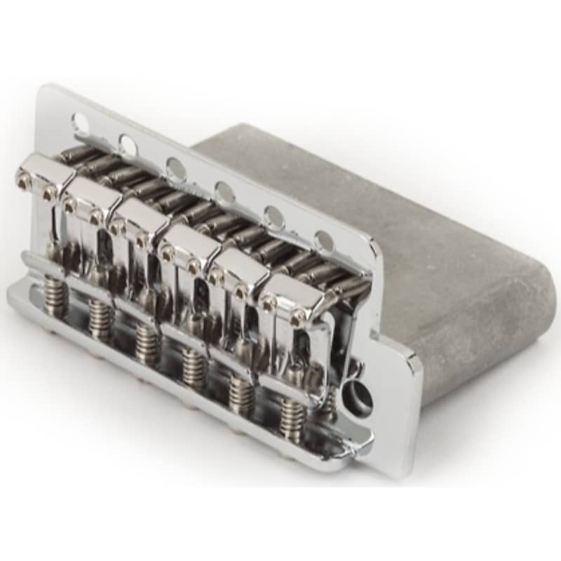 Подлинный бридж Fender Big Block High/Hi-Mass Mexican Strat Chrome Tremolo 0071014049 - фото