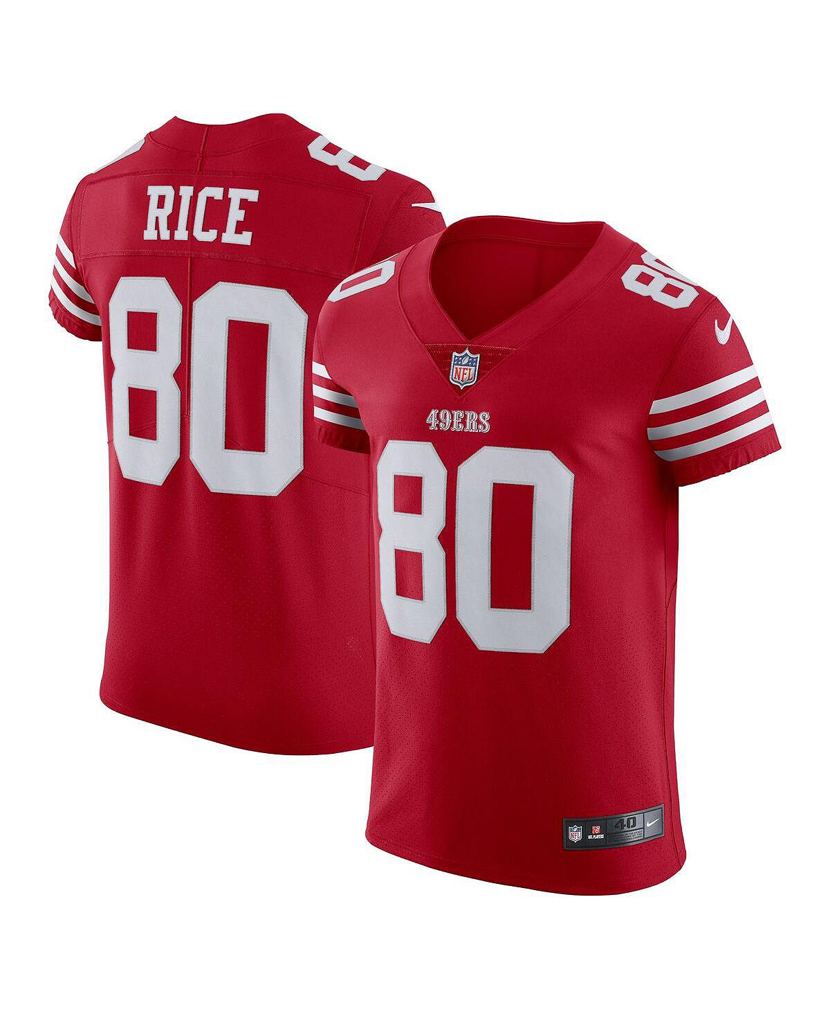 Мужская футболка jerry rice scarlet san francisco 49ers vapor elite для пенсионеров Nike