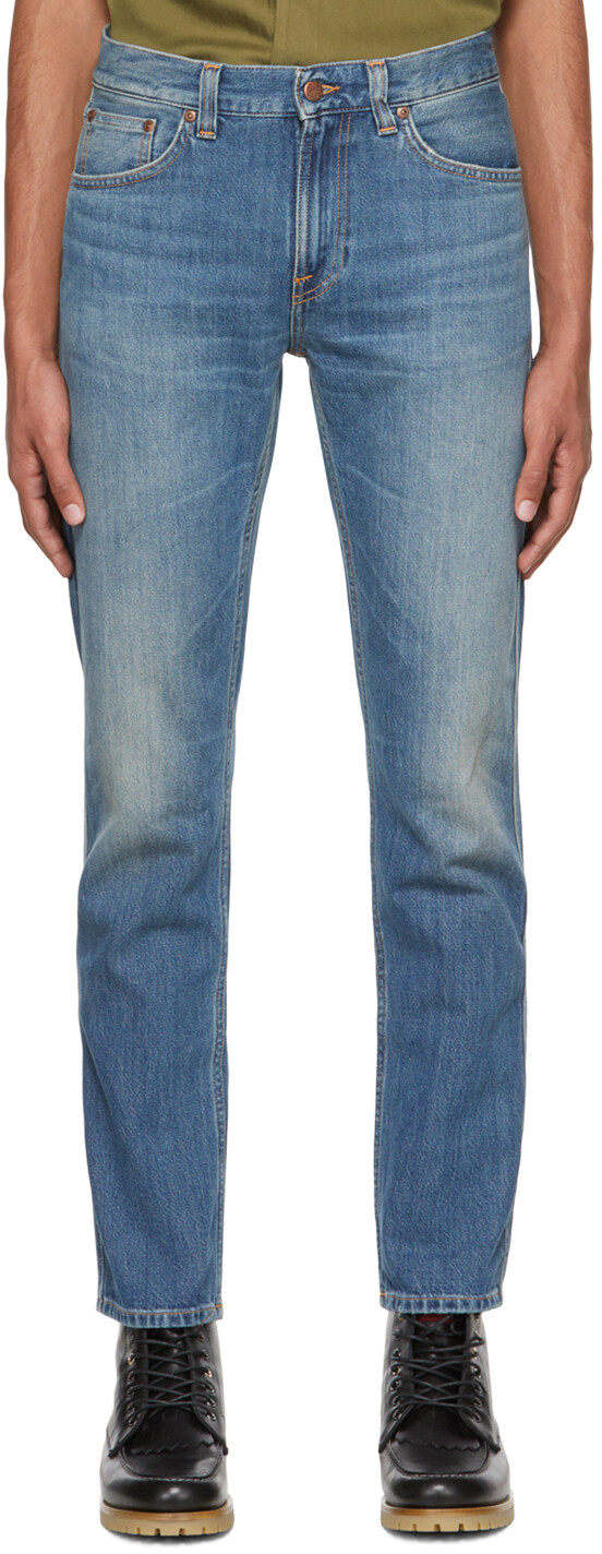 

Синие джинсы Gritty Jackson Nudie Jeans