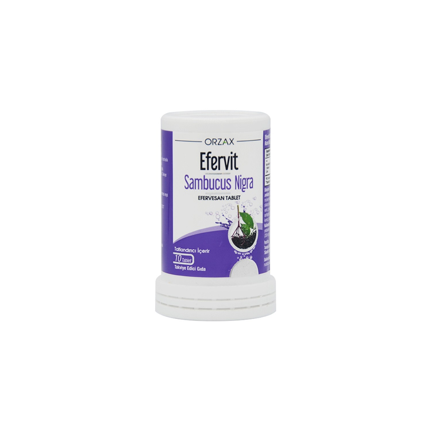 

Пищевая добавка Orzax Efervit Sambucus Nigra Black Murver, 10 шипучих таблеток