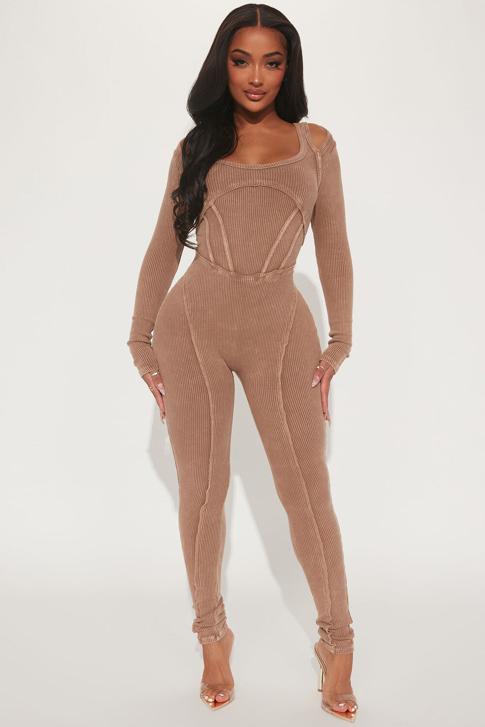 

Комбинезон Fashion Nova GD3508, мокко