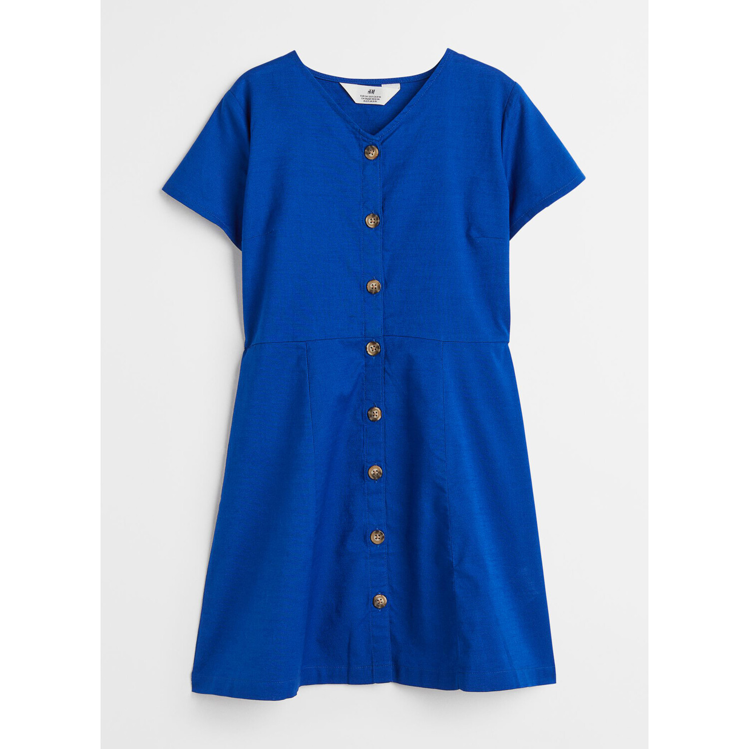 

Платье на пуговицах H&M Cornflower, синий
