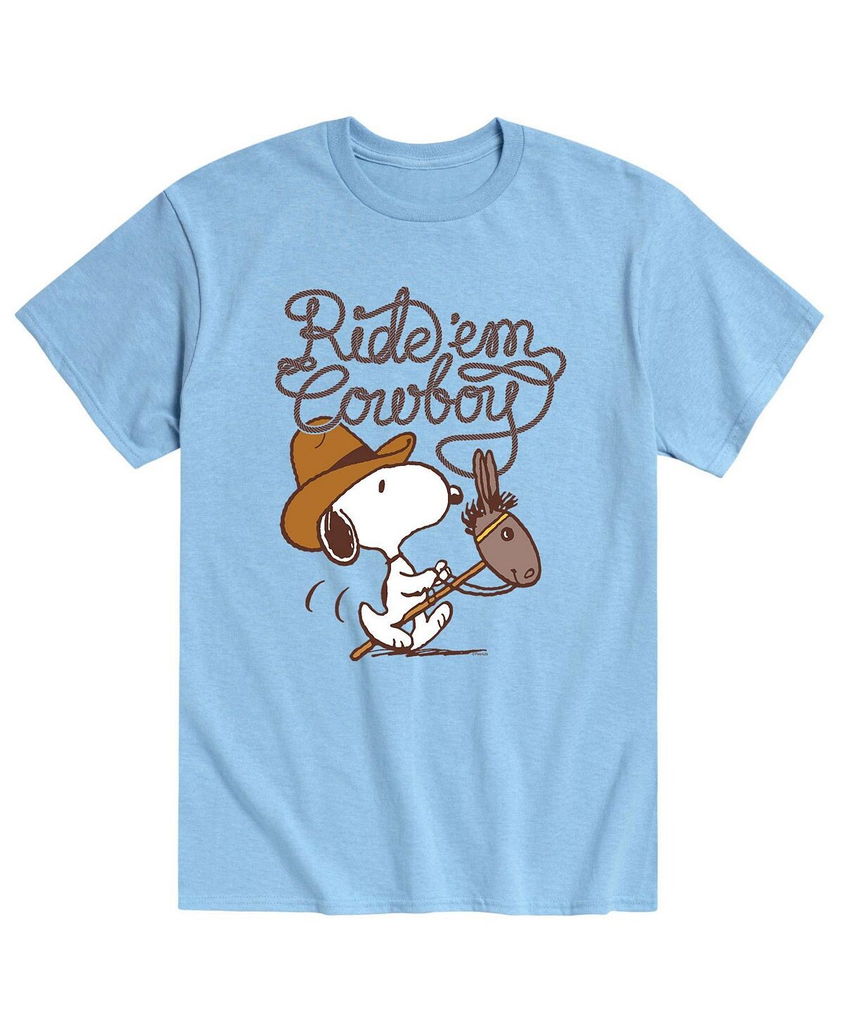 

Мужская ковбойская футболка peanuts ride'em AIRWAVES, синий