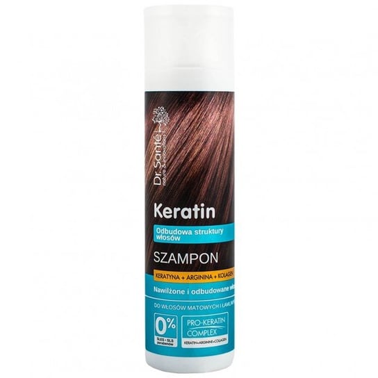 Доктор Sante, Keratin Hair, восстанавливающий шампунь для ломких и тусклых волос, 250 мл, Dr. Sante
