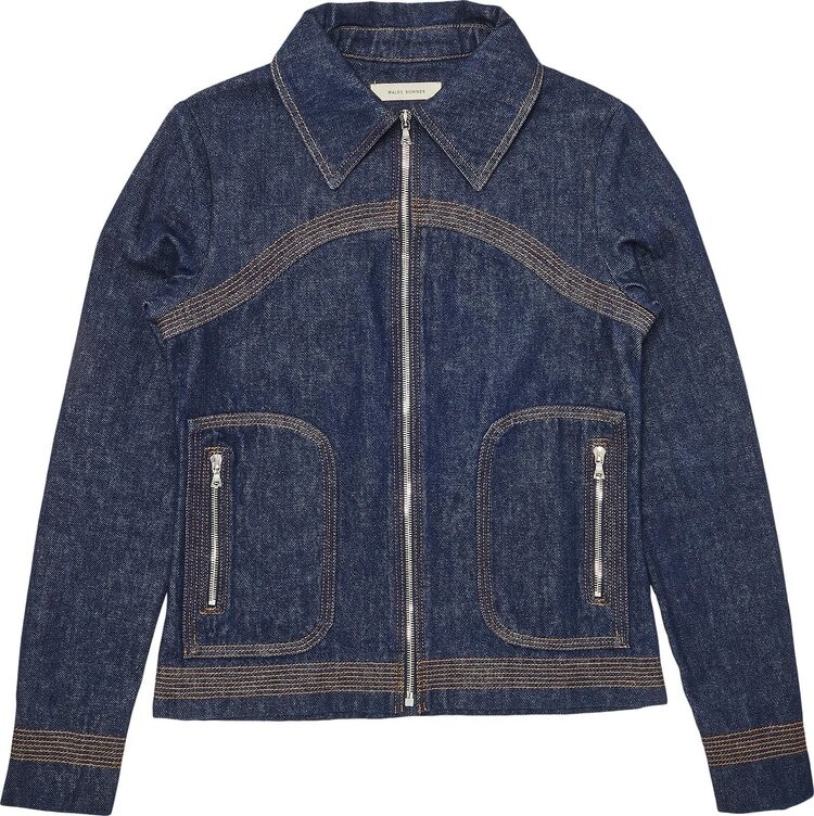 

Куртка Wales Bonner Brooklyn Denim Jacket Blue, синий