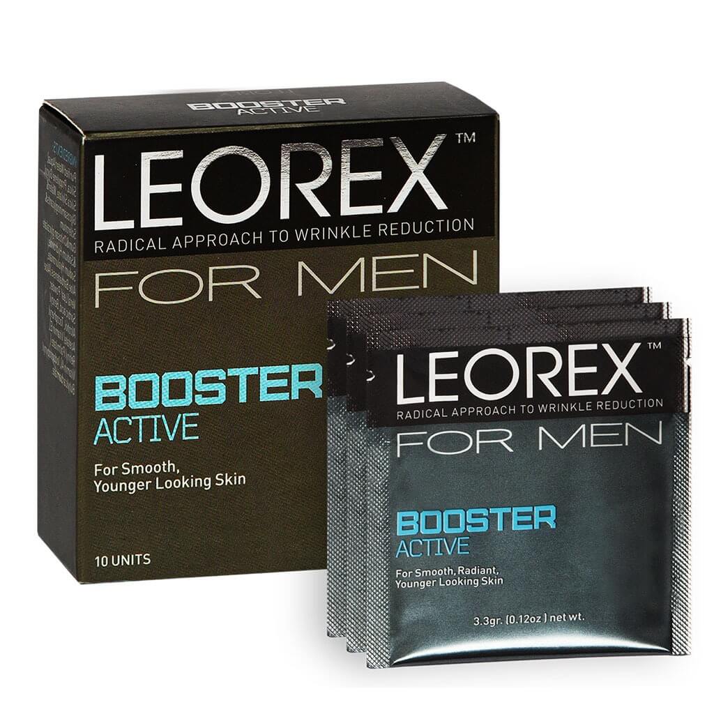 Антивозрастной бустер (маска) для мужчин Leorex Booster ACTIVE for Men, 10 сашетов цена и фото