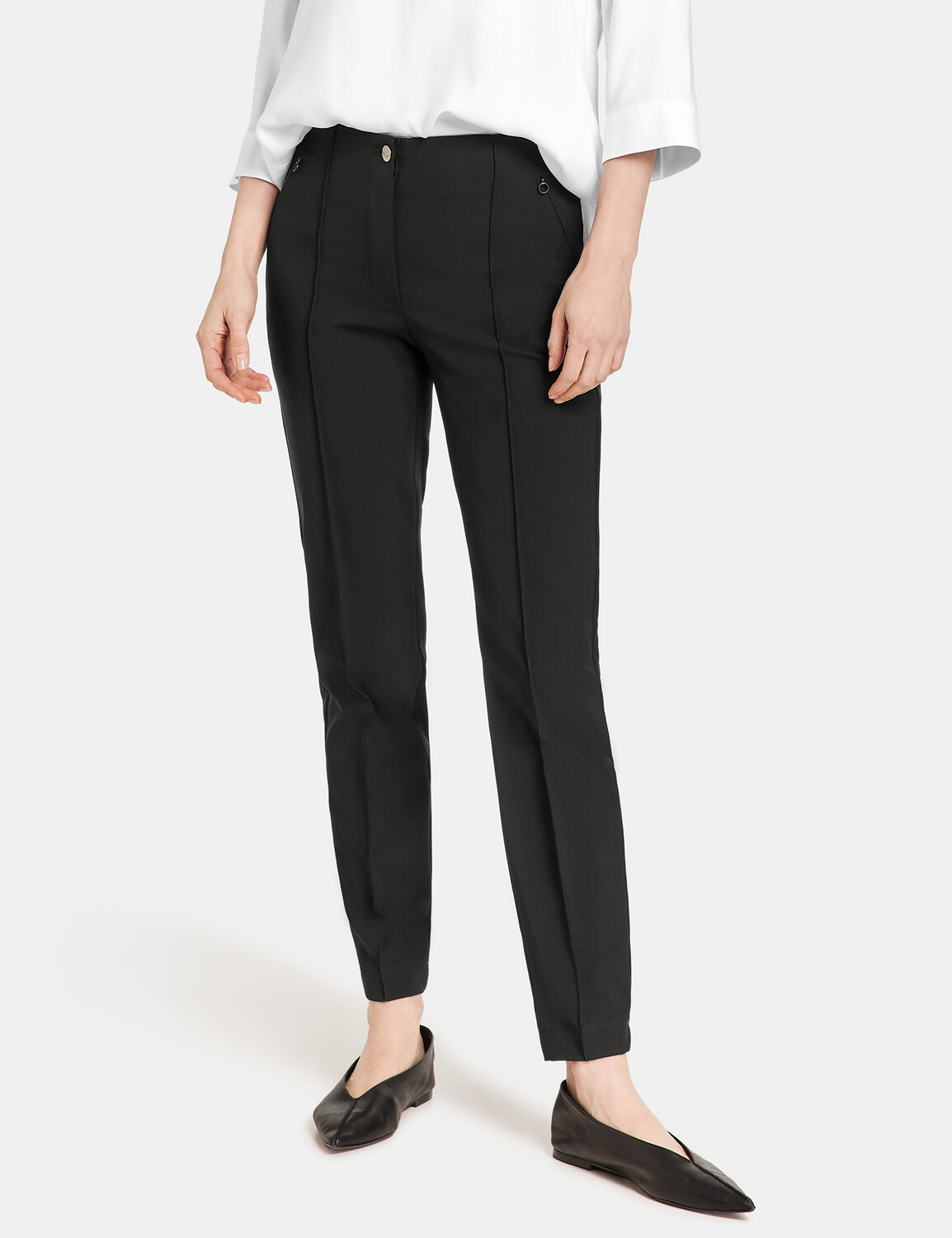 

Брюки Gerry Weber Hose Freizeit verkürzt, черный