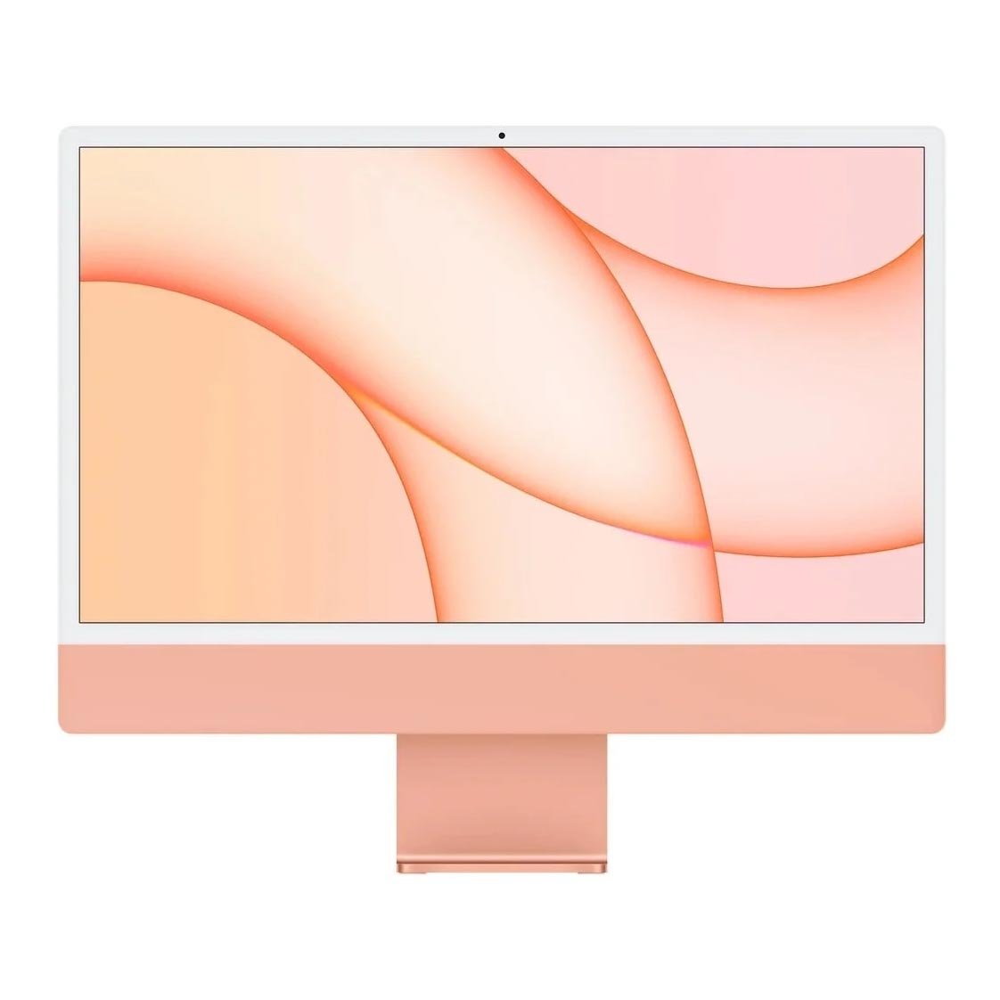 Моноблок Apple iMac 24'' M1 (2021), 8 CPU/8 GPU, 8ГБ/512ГБ, Gigabit Ethernet, Оранжевый, английская клавиатура - фото