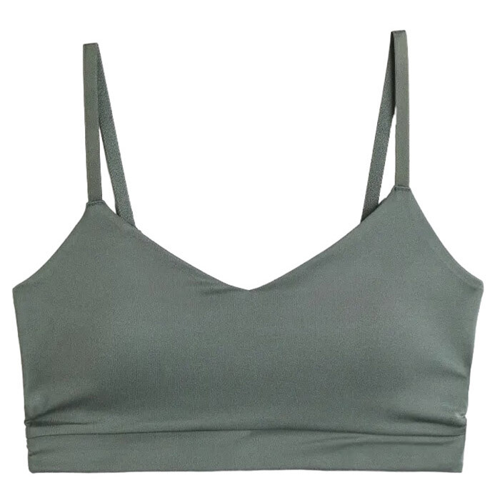 

Спортивный топ H&M Light Support In SoftMove, хаки
