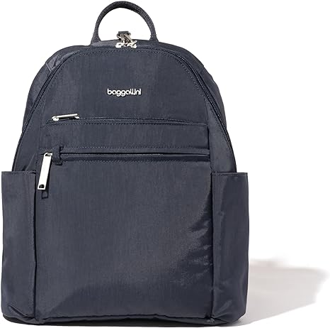 Женский рюкзак Baggallini Securtex для отдыха с защитой от кражи, темно-синий рюкзак женский из ткани оксфорд с защитой от кражи 2019