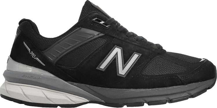 Кроссовки New Balance 990v5 Made In USA 2E Wide 'Black', черный - фото