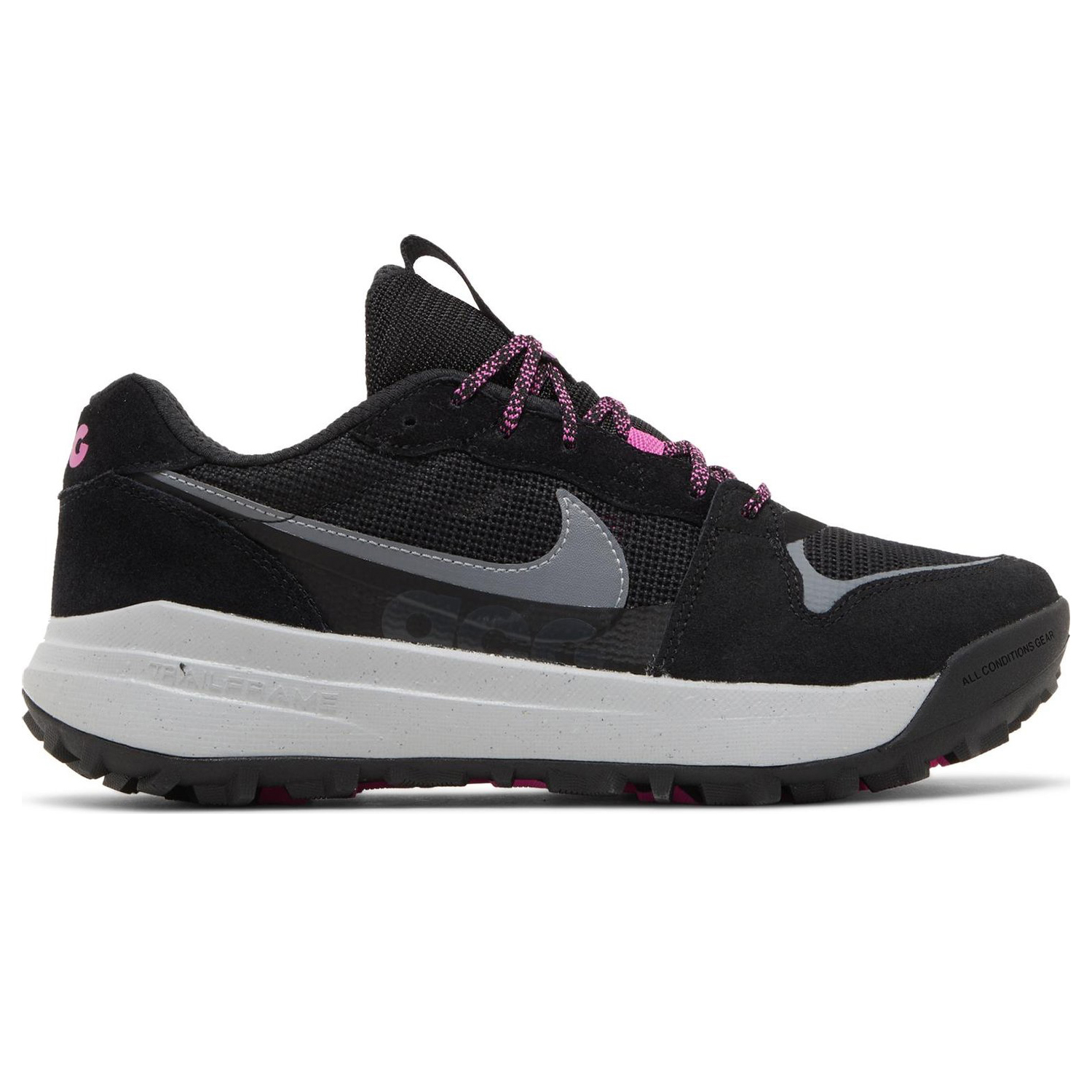 Кроссовки Nike ACG Lowcate 'Black Grey Hyper Violet', Черный кроссовки nike acg moc 3 5 black iron grey черный