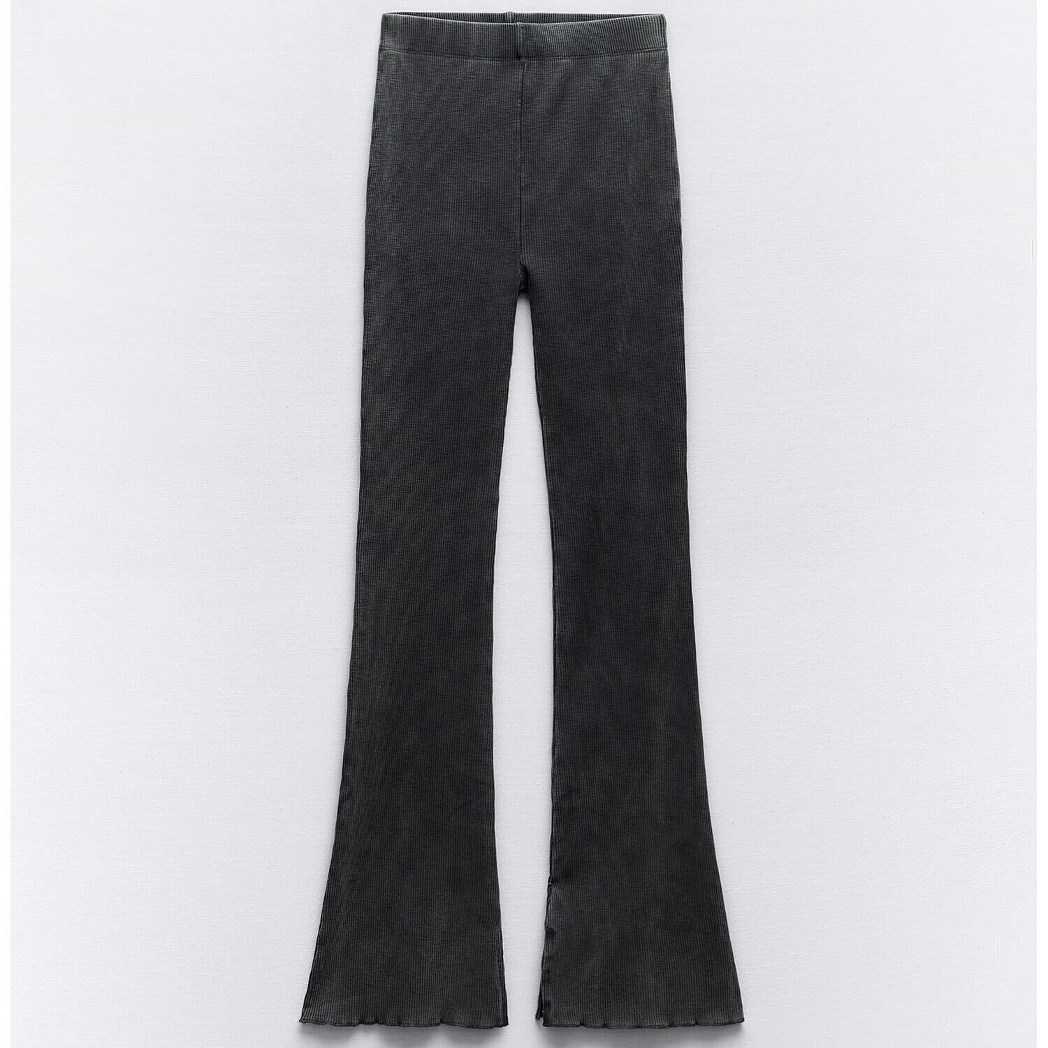 

Брюки Zara Faded Ribbed, черный