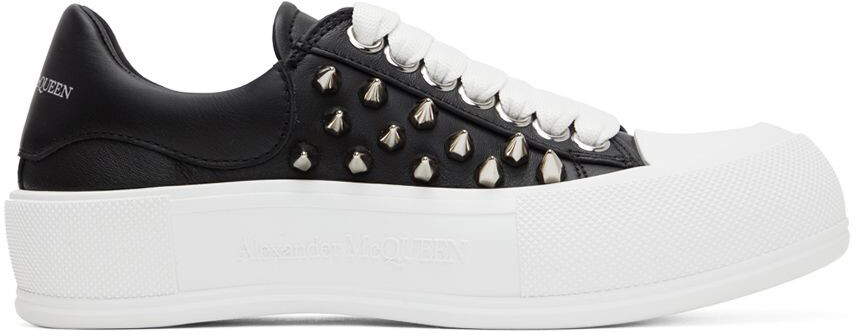 

Черно-белые кроссовки Deck Plimsoll Alexander McQueen