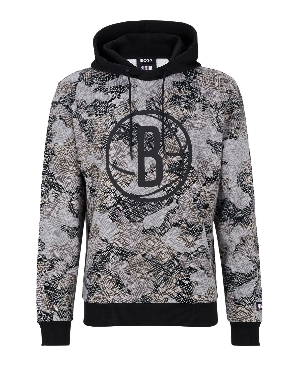 

Мужская худи brooklyn nets boss x nba Hugo Boss, черный
