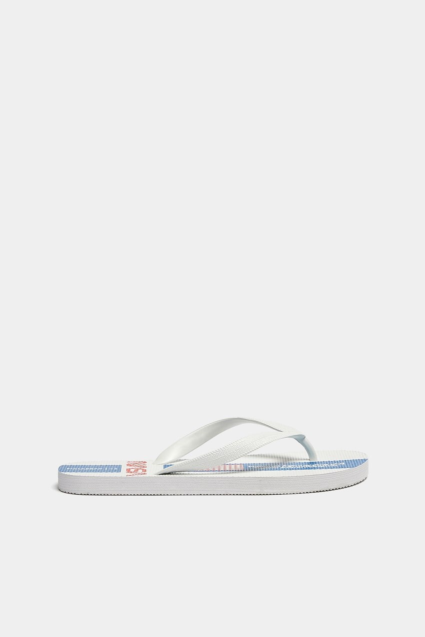 

Пляжные сандалии NASA Pull&Bear, белый