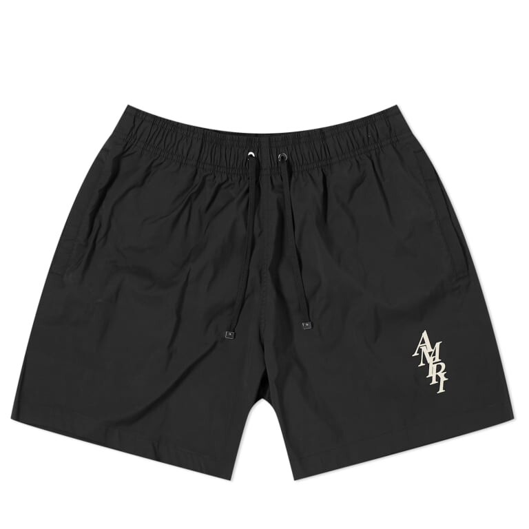 Плавки Amiri Stack Logo Swim, черный amiri hot pants thrasher шорты черные