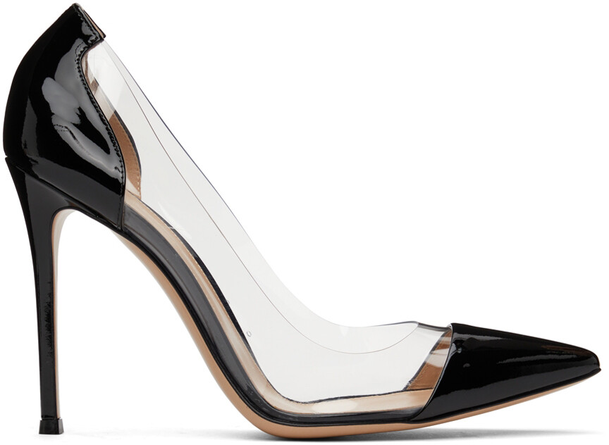 

Черные лакированные туфли на каблуке Plexi 105 Gianvito Rossi