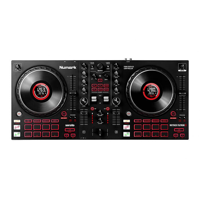

4-дековый DJ-контроллер Numark Mixtrack Platinum FX с дисплеями